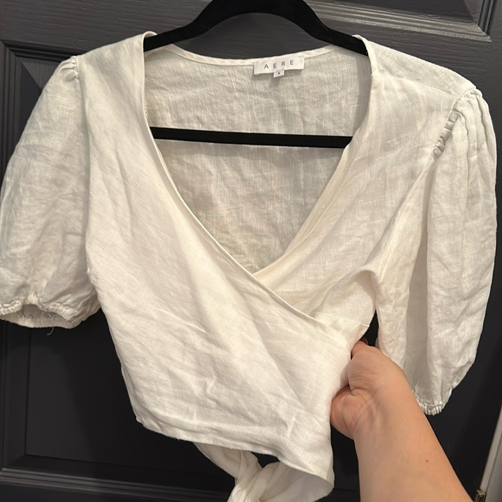 Wrap crop top